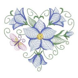 Rippled Bluebells 1 07(Lg) machine embroidery designs