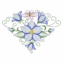 Rippled Bluebells 1 10(Lg) machine embroidery designs