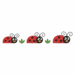 Cute Ladybug 04 machine embroidery designs