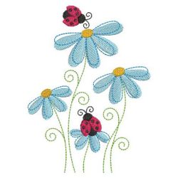 Cute Ladybug 08 machine embroidery designs