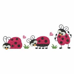 Cute Ladybug 13 machine embroidery designs