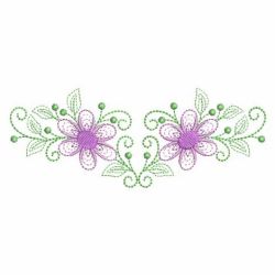 Rippled Flower Borders 01(Md) machine embroidery designs