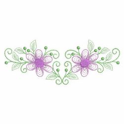 Rippled Flower Borders(Lg) machine embroidery designs