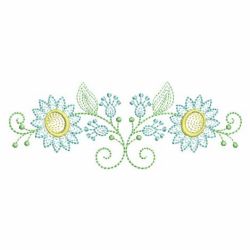 Rippled Flower Borders 02(Lg) machine embroidery designs