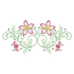 Rippled Flower Borders 04(Md) machine embroidery designs