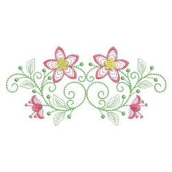 Rippled Flower Borders 04(Lg) machine embroidery designs