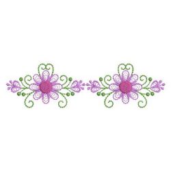 Rippled Flower Borders 05(Sm) machine embroidery designs