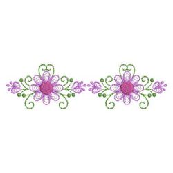 Rippled Flower Borders 05(Lg) machine embroidery designs