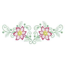Rippled Flower Borders 06(Md) machine embroidery designs