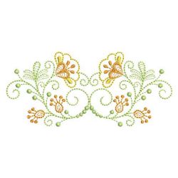 Rippled Flower Borders 08(Sm) machine embroidery designs