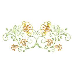 Rippled Flower Borders 08(Lg) machine embroidery designs