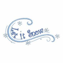 Let it snow 1 01(Md) machine embroidery designs