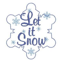 Let it snow 1 03(Md) machine embroidery designs