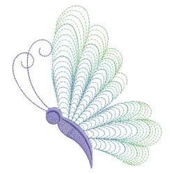 Rippled Gradient Butterfly 02(Lg) machine embroidery designs