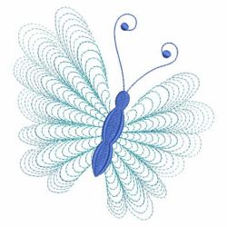 Rippled Gradient Butterfly 03(Md) machine embroidery designs