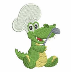 Cute Animal Chef 03 machine embroidery designs