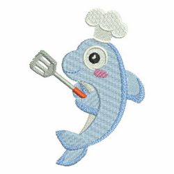 Cute Animal Chef 04 machine embroidery designs