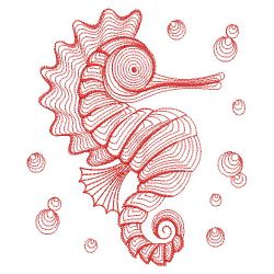 Redwork Sea Animals 03(Sm) machine embroidery designs