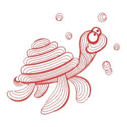 Redwork Sea Animals 08(Lg)