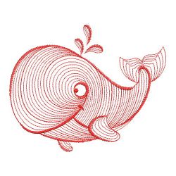 Redwork Sea Animals 10(Md) machine embroidery designs