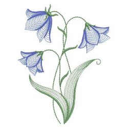 Rippled Bluebells 2(Md) machine embroidery designs