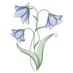 Rippled Bluebells 2(Sm) machine embroidery designs