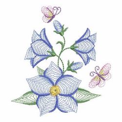 Rippled Bluebells 2 02(Lg) machine embroidery designs