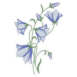 Rippled Bluebells 2 04(Md) machine embroidery designs