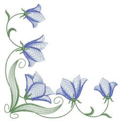 Rippled Bluebells 2 05(Md) machine embroidery designs