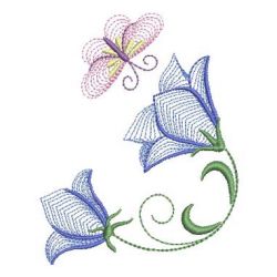 Rippled Bluebells 2 08(Md) machine embroidery designs
