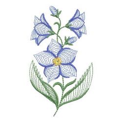 Rippled Bluebells 2 11(Md) machine embroidery designs