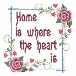 Home Is Where Heart Is 2 10 machine embroidery designs