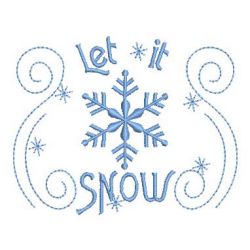 Let It Snow 12(Md) machine embroidery designs