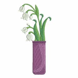 Elegant Flower Vase 04 machine embroidery designs