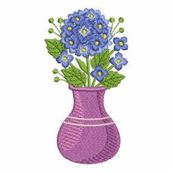Elegant Flower Vase 09 machine embroidery designs
