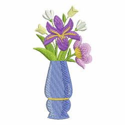 Elegant Flower Vase 10 machine embroidery designs