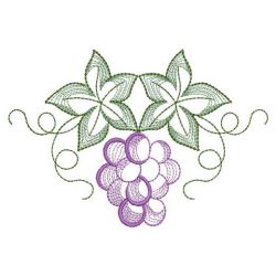 Rippled Heirloom Grapes 03(Sm) machine embroidery designs