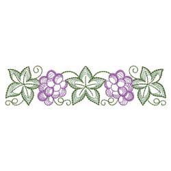 Rippled Heirloom Grapes 05(Lg) machine embroidery designs