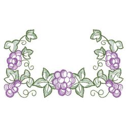 Rippled Heirloom Grapes 10(Lg) machine embroidery designs