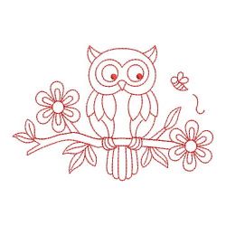 Redwork Cute Owls 06(Md) machine embroidery designs