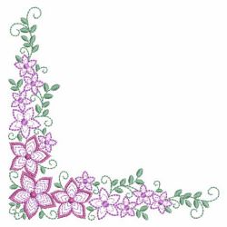 Rippled Heirloom Flowers 03(Lg) machine embroidery designs