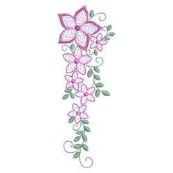 Rippled Heirloom Flowers 04(Md) machine embroidery designs