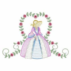 Rippled Sunbonnet Border 03(Lg) machine embroidery designs