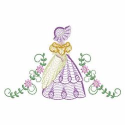 Rippled Sunbonnet Border 07(Sm) machine embroidery designs