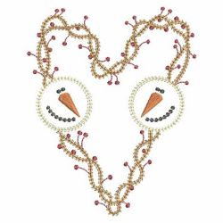 Folk Art Snowman 08(Md) machine embroidery designs