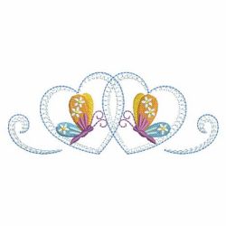 Heirloom Colorful Butterfly 1 06(Lg) machine embroidery designs