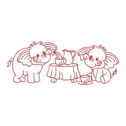 Redwork Tea Time 03(Lg)
