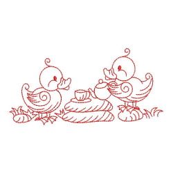 Redwork Tea Time 06(Sm) machine embroidery designs