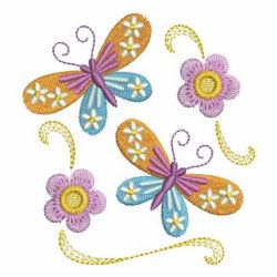Heirloom Colorful Butterfly 2 machine embroidery designs