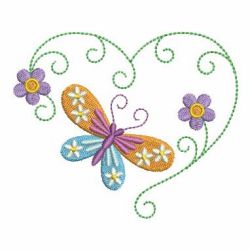 Heirloom Colorful Butterfly 2 02 machine embroidery designs